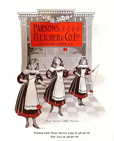 Our Three Little Maids - Parsons, Fletcher & Co. Ltd. advertisement, 1909