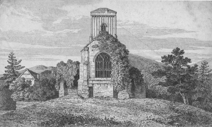 Framed Print : Little Malvern Church, c1850. Artist: Baxter Framed Print : Little Malvern Church, c1850. Artist: Baxter