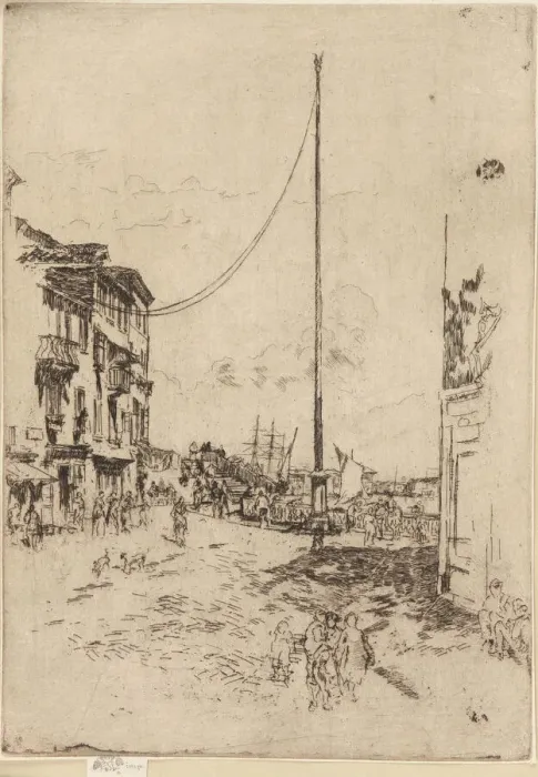 Framed Print : The Little Mast, 1879-1880. Creator: James Abbott McNeill Whistler Framed Print : The Little Mast, 1879-1880. Creator: James Abbott McNeill Whistler