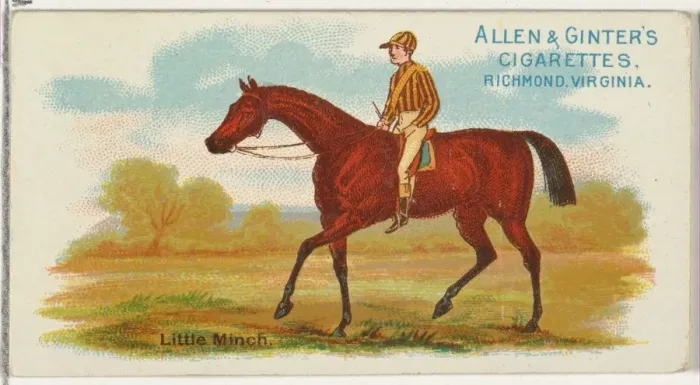 Framed Print : Little Minch, from The Worlds Racers series (N32) for Allen & Ginter Cigarettes Framed Print : Little Minch, from The Worlds Racers series (N32) for Allen & Ginter Cigarettes