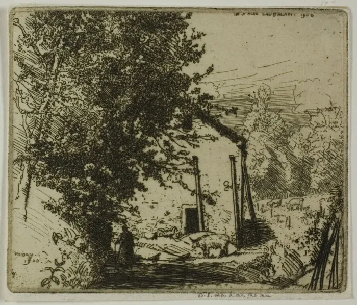 Framed Print : Little Poigny, 1906. Creator: Donald Shaw MacLaughlan Framed Print : Little Poigny, 1906. Creator: Donald Shaw MacLaughlan