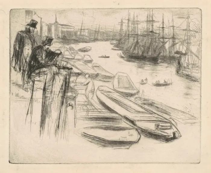 Framed Print : The Little Pool, 1861. Creator: James Abbott McNeill Whistler Framed Print : The Little Pool, 1861. Creator: James Abbott McNeill Whistler