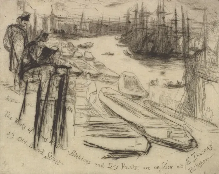 Framed Print : The Little Pool, 1861. Creator: James Abbott McNeill Whistler Framed Print : The Little Pool, 1861. Creator: James Abbott McNeill Whistler