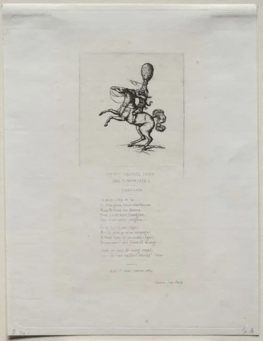 Framed Print : Little Prince Dito, 1864. Creator: Charles Meryon (French, 1821-1868) Framed Print : Little Prince Dito, 1864. Creator: Charles Meryon (French, 1821-1868)