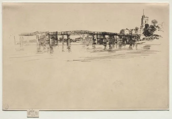 Framed Print : The Little Putney, No. 1. Creator: James McNeill Whistler (American, 1834-1903) Framed Print : The Little Putney, No. 1. Creator: James McNeill Whistler (American, 1834-1903)