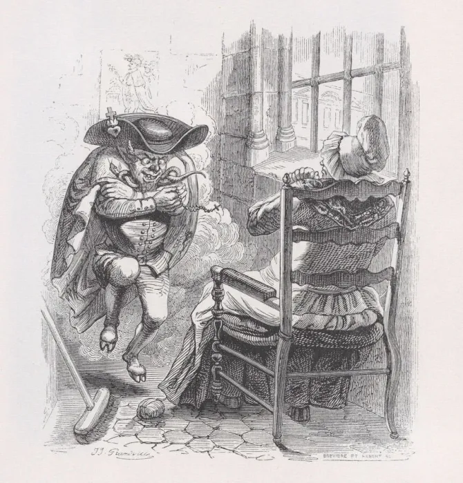Framed Print : The Little Red Man from The Complete Works of Beranger, 1836 Framed Print : The Little Red Man from The Complete Works of Beranger, 1836