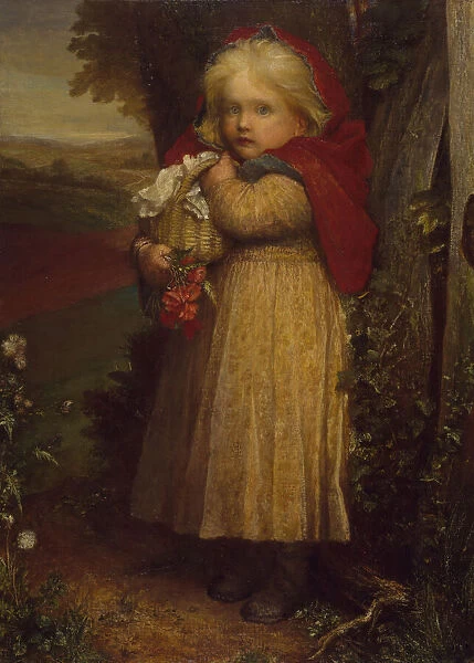 Little Red Riding Hood, 1890. Creator: George Frederick Watts