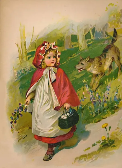 Framed Print : Little Red Riding Hood, 1903