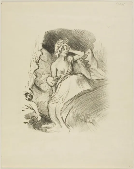 Framed Print : Little Rosette, 153. Creator: Theophile Alexandre Steinlen Framed Print : Little Rosette, 153. Creator: Theophile Alexandre Steinlen