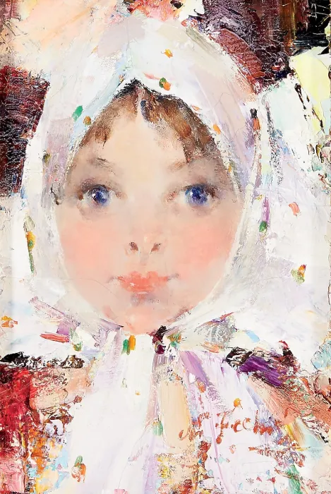 Framed Print : Little Russian Girl, early-mid 20th century. Creator: Nikolay Feshin Framed Print : Little Russian Girl, early-mid 20th century. Creator: Nikolay Feshin