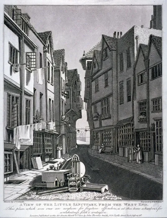 Framed Print : Little Sanctuary, Westminster, London, 1807. Artist: William Fellows