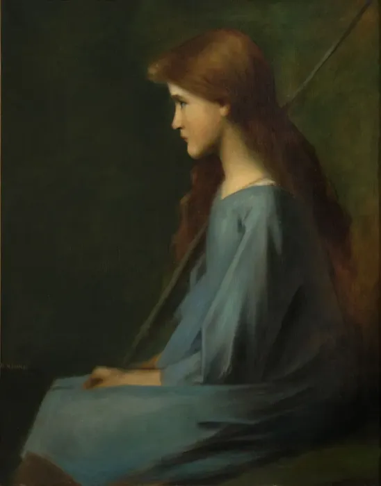 Framed Print : The little shepherdess (La Petite Bergere), c. 1890 Framed Print : The little shepherdess (La Petite Bergere), c. 1890