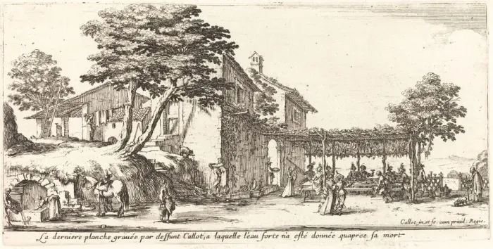 Framed Print : The Little Trellis, 1635. Creator: Jacques Callot Framed Print : The Little Trellis, 1635. Creator: Jacques Callot