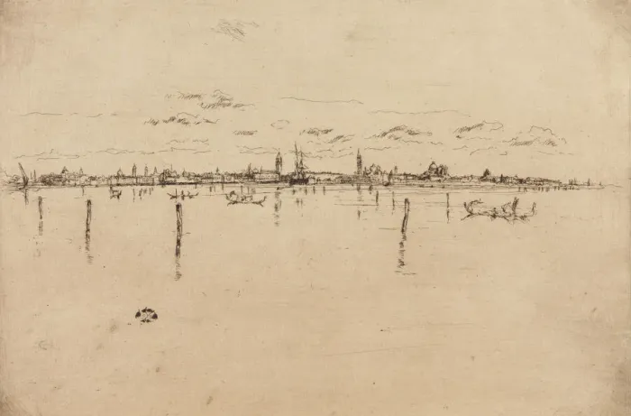 Framed Print : The Little Venice, 1879-1880. Creator: James Abbott McNeill Whistler Framed Print : The Little Venice, 1879-1880. Creator: James Abbott McNeill Whistler