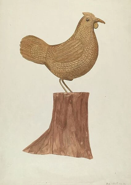 Little Wooden Hen, 1935 / 1942. Creator: Mildred E Bent