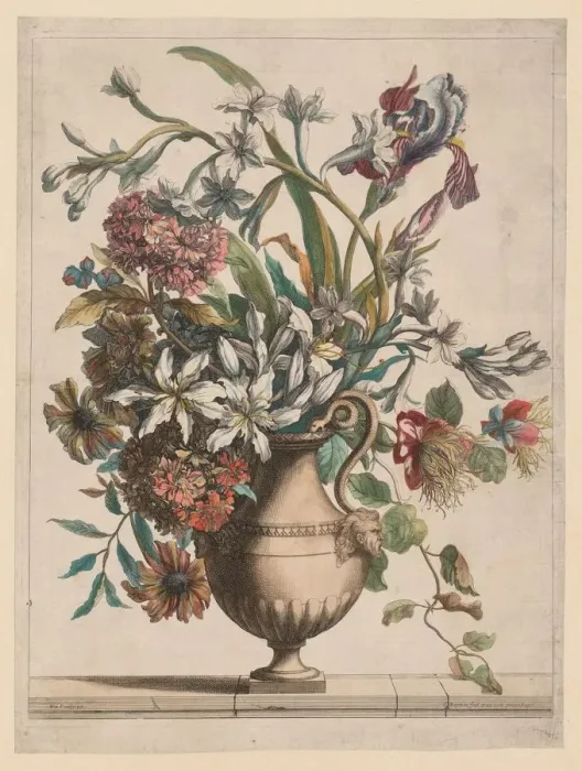 Framed Print : Liure de Toutes Sortes de fleurs dapres nature: Vase of Flowers Framed Print : Liure de Toutes Sortes de fleurs dapres nature: Vase of Flowers