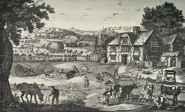 Lively Activity on an Eighteenth-Century Farm, (1938)