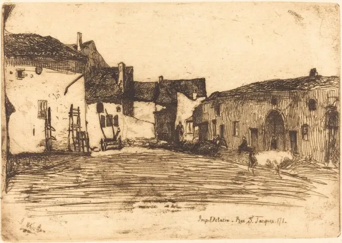 Framed Print : Liverdun, 1858. Creator: James Abbott McNeill Whistler Framed Print : Liverdun, 1858. Creator: James Abbott McNeill Whistler