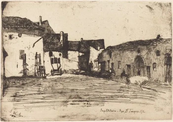 Framed Print : Liverdun, 1858. Creator: James Abbott McNeill Whistler