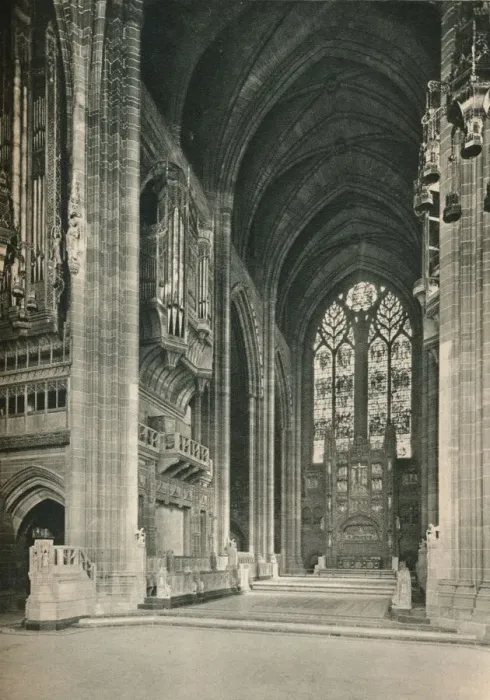 Framed Print : Liverpool Cathedral: The Choir, Looking East. Architect, Sir G. Gilbert Scott, R. A. 1924 Framed Print : Liverpool Cathedral: The Choir, Looking East. Architect, Sir G. Gilbert Scott, R. A. 1924
