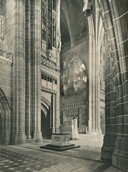 Liverpool Cathedral: General View from Memorial Transept. Architect, Sir G. Gilbert Scott, 1924