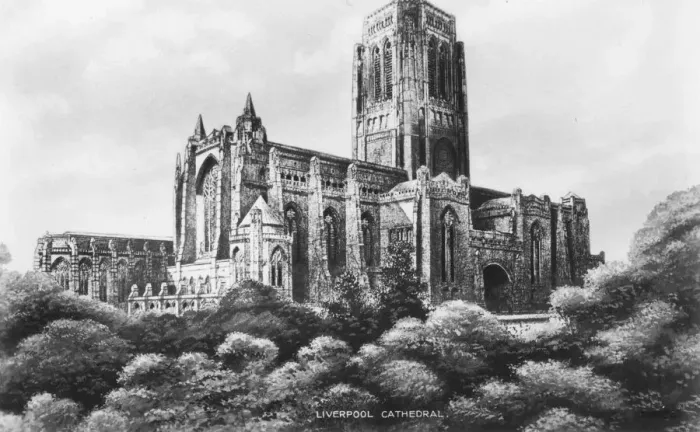 Framed Print : Liverpool Cathedral, Liverpool, Merseyside, early 20th century Framed Print : Liverpool Cathedral, Liverpool, Merseyside, early 20th century