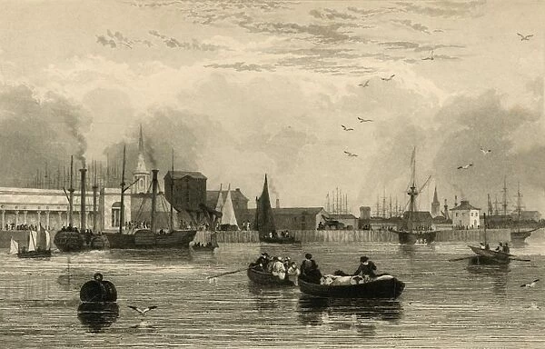 Liverpool, from the Mersey, No. III... c1830. Creator: Robert Wallis