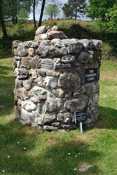 Living cairn, Clan Cameron Museum, Achnacarry, near Spean Bridge, Highland, Scotland