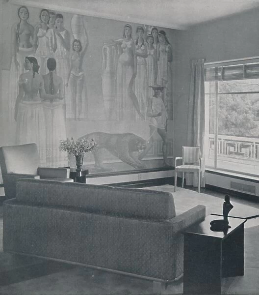 Living room in the Cafritz residence in Georgetown, Nr. Washington D. C. 1942