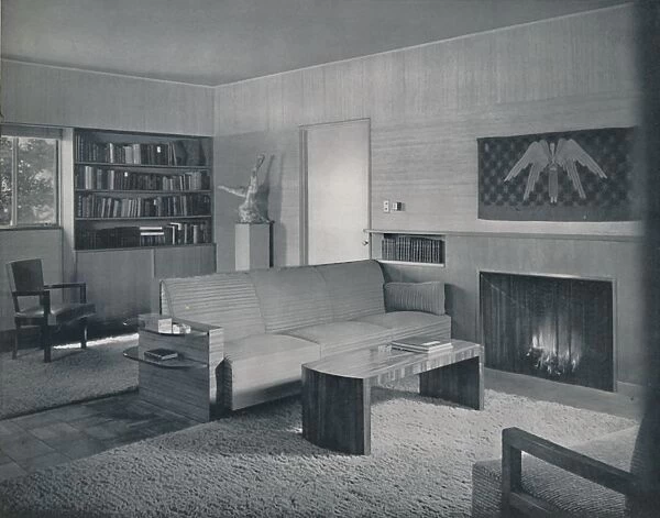 Living room designed by Honor Easton and Alyne Whalen in a house in Los Angeles, 1942