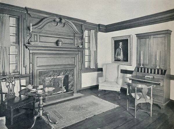 The Living Room of the Francis Corbin House, at Edenton, built in 1758, 1930