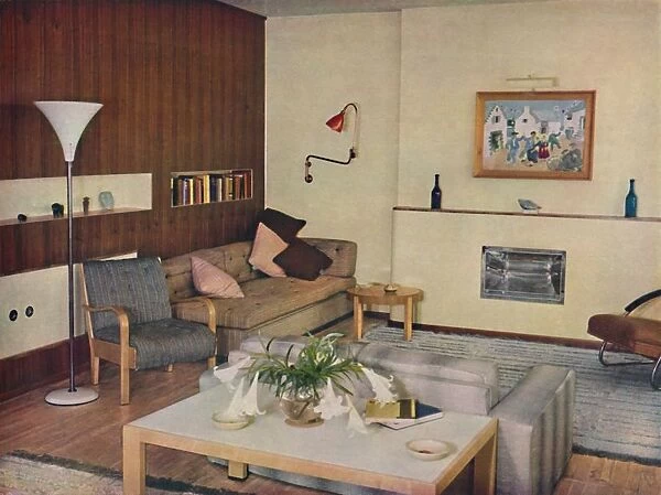 The living-room in a London flat, redesigned by Serge Chermayeff, F. R. I. B. A. 1936