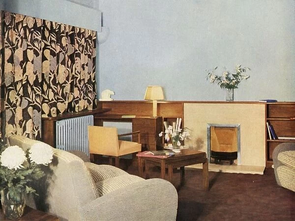 Living-room in Miss Dinshaws apartment, Stockleigh Hall, Regents Park, Gordon Russell Ltd