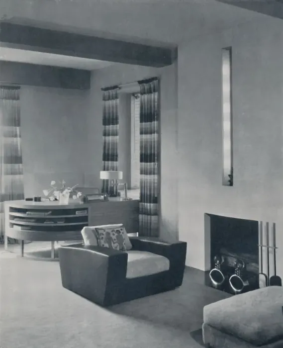 Framed Print : A living-room in a New York apartment, designed by Frankl Galleries, Inc. 1935 Framed Print : A living-room in a New York apartment, designed by Frankl Galleries, Inc. 1935