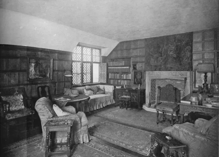 Framed Print : Living room, office and residence of Frederick Sterner, New York, 1922 Framed Print : Living room, office and residence of Frederick Sterner, New York, 1922