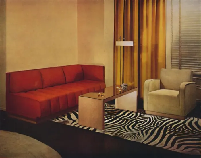 Framed Print : Living-Room by Walter Dorwin Teague, 1939 Framed Print : Living-Room by Walter Dorwin Teague, 1939