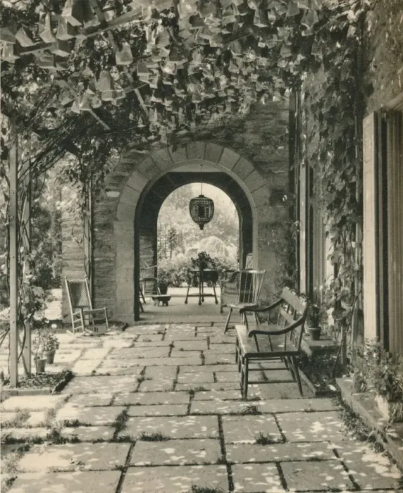 Framed Print : Living Terrace, Country House of Mr. W. Griffin Gribbel, Chestnut Hill, Philadelphia, c1928 Framed Print : Living Terrace, Country House of Mr. W. Griffin Gribbel, Chestnut Hill, Philadelphia, c1928