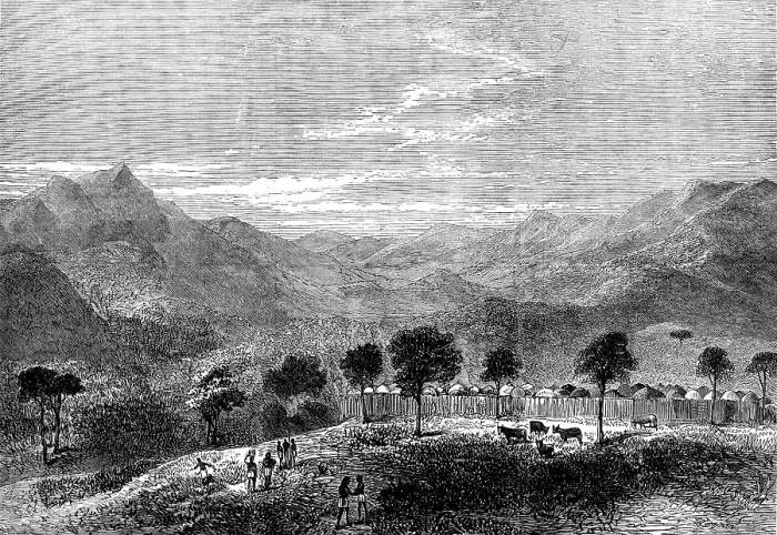 Framed Print : The Livingstone Aid Expedition: Myumi, Usagara, 1873. Creator: Unknown Framed Print : The Livingstone Aid Expedition: Myumi, Usagara, 1873. Creator: Unknown