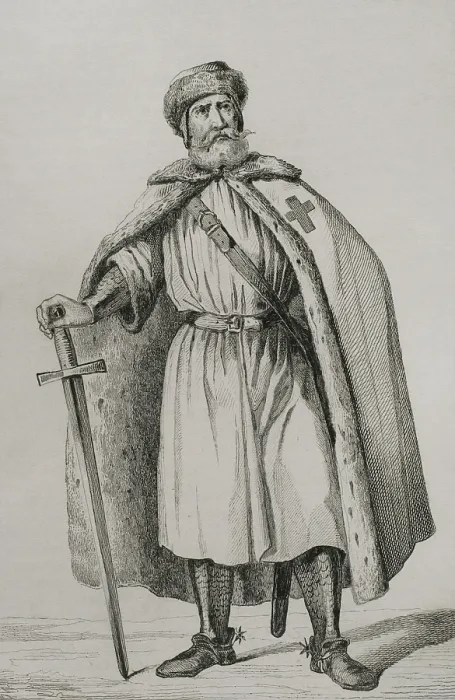 Framed Print : Livonian Brother of the Sword, 1839. Creator: Augustin Francois Lemaitre Framed Print : Livonian Brother of the Sword, 1839. Creator: Augustin Francois Lemaitre