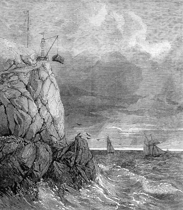 Framed Print : The Lizard Serpentine Signal-Staff Quarry, near Cadgwith, Cornwall, 1854. Creator: Unknown Framed Print : The Lizard Serpentine Signal-Staff Quarry, near Cadgwith, Cornwall, 1854. Creator: Unknown