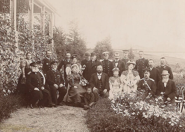 L.K. Telyakovsky - Governor-General of Yenisei province with his family and guests at...1890. Creator: Unknown