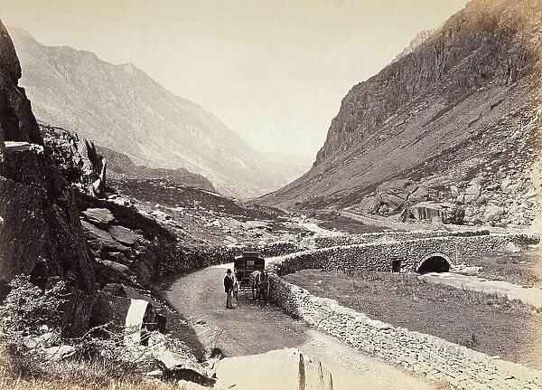 Llanberis, The Pass, From Above The Bridge, No. 2. (524), Printed 1860 circa. Creator: Francis Bedford
