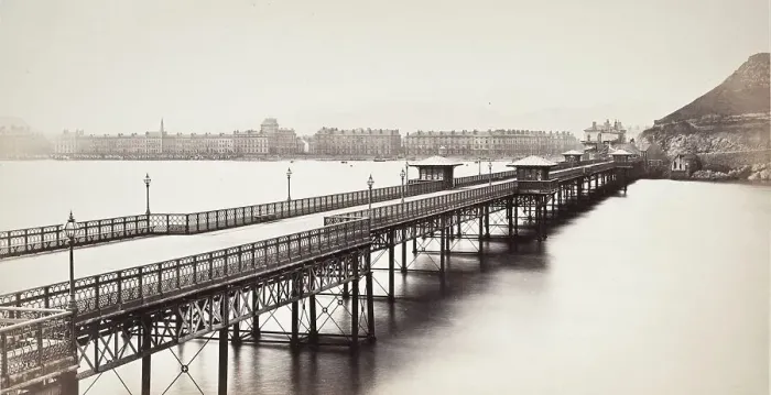 Framed Print : Llandudno From The Pier-Head (681), Printed 1860 circa. Creator: Francis Bedford Framed Print : Llandudno From The Pier-Head (681), Printed 1860 circa. Creator: Francis Bedford