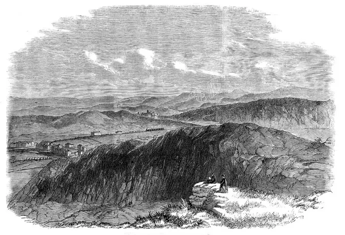 Framed Print : The Llandudno Railway, opened on the 1st October, 1858. Creator: Unknown Framed Print : The Llandudno Railway, opened on the 1st October, 1858. Creator: Unknown