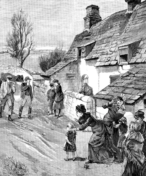 Framed Print : The Llanerch Colliery Explosion, at Abersychan, Monmouthshire: bringing home the dead, 1890. Creator: Unknown Framed Print : The Llanerch Colliery Explosion, at Abersychan, Monmouthshire: bringing home the dead, 1890. Creator: Unknown