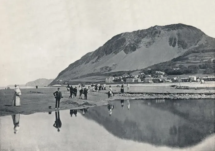 Framed Print : Llanfairechan - The Village and Penmaenmawr Mountain, 1895 Framed Print : Llanfairechan - The Village and Penmaenmawr Mountain, 1895