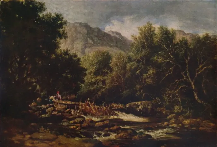 Framed Print : On the Lledr, c1844. Artist: David Cox the elder Framed Print : On the Lledr, c1844. Artist: David Cox the elder