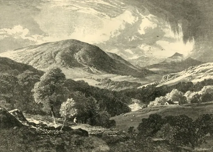 Framed Print : The Lledr Valley, 1898. Creator: Unknown Framed Print : The Lledr Valley, 1898. Creator: Unknown
