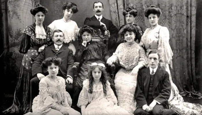 Framed Print : The Lloyd Family, early 20th century. Artist: Rotary Photo