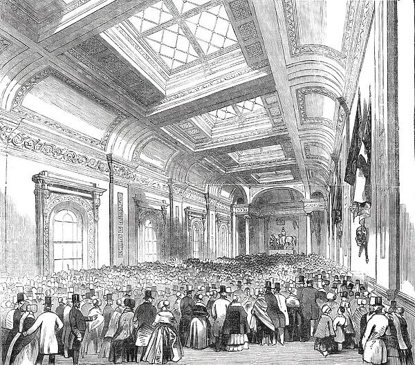 Lloyds Commercial Room - admission of the public, 1844. Creator: Unknown